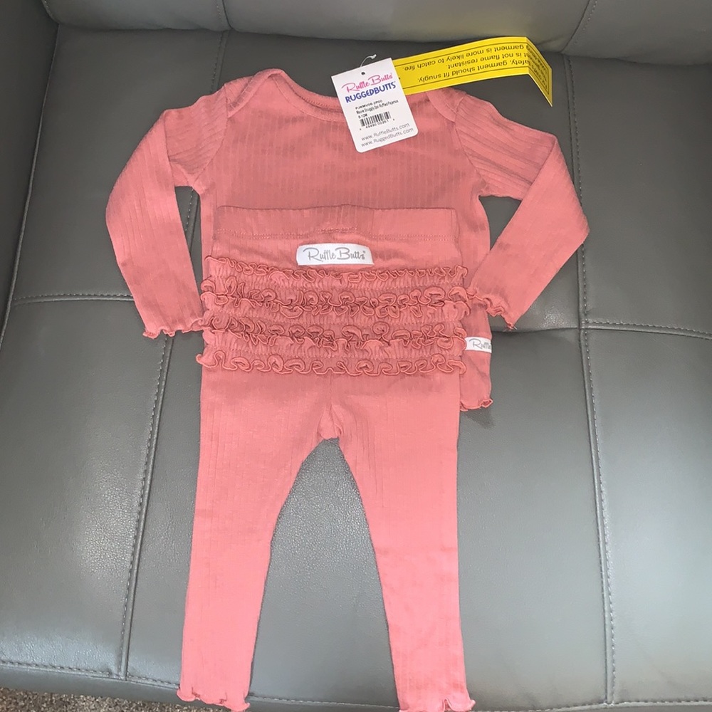 NWT 💗 Ruffle Butts pajamas 6-12M